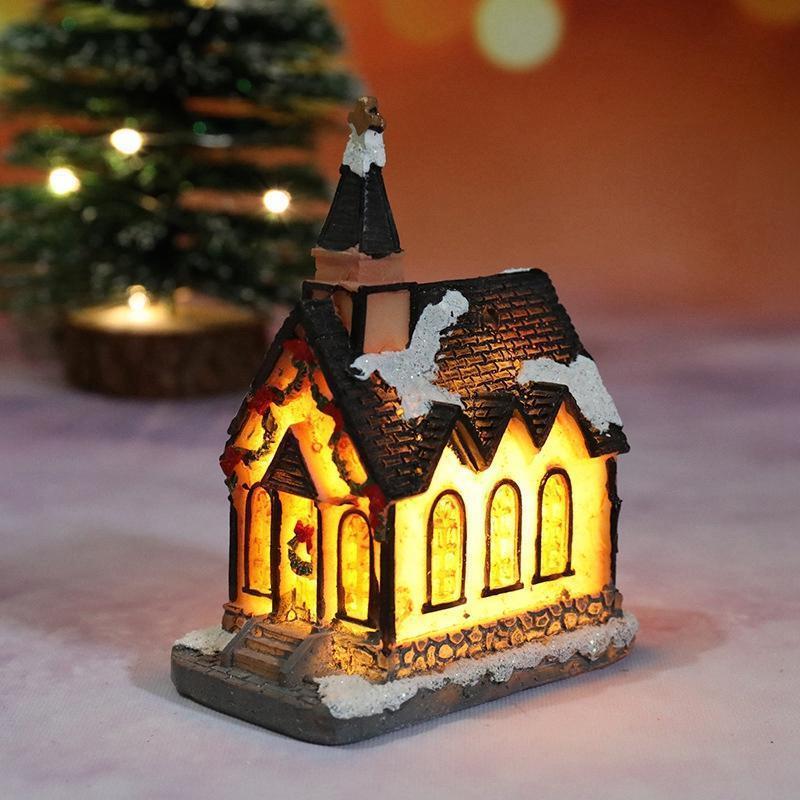 Christmas House Light Decorations For Home Ornaments Kids Xmas Gift New Year 2025 Navidad Decor Bedroom Night Light With Battery