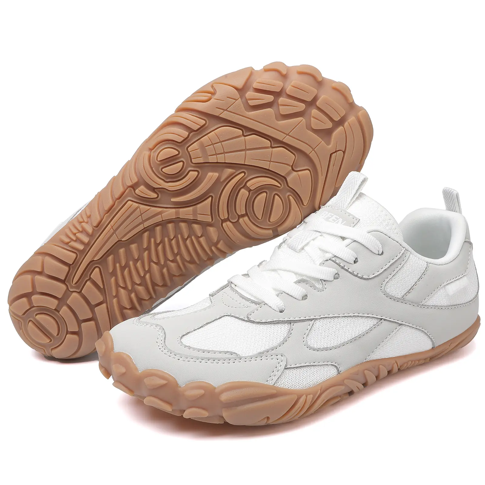 UBFEN Women's Barefoot Casual Trainers - Wide Toe Box, 0 Drop, Flexible Non-Slip Gum Sole, Cotton-Synthetic Upper, Closed Toe, Foam Cushioning for Walking & Training,back to school,back to school haul