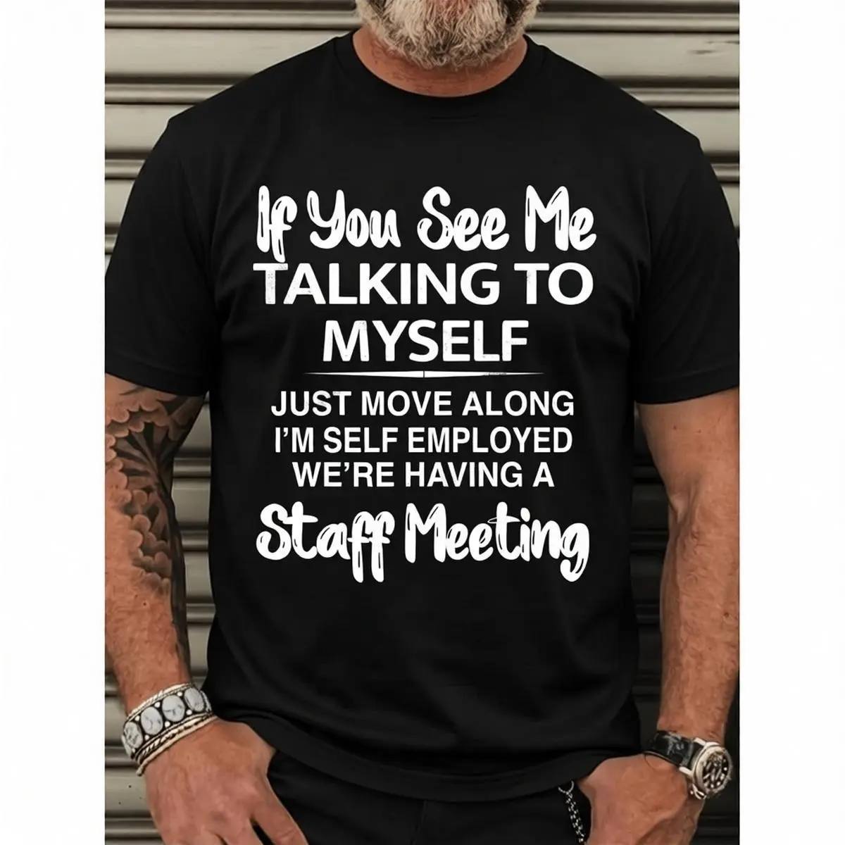 [Graphic Tees] Cotton plus size mens graphic print t shirt for summer outdoor sports short sleeve tees plus size t shirts plus size black -1 TokWear Tee