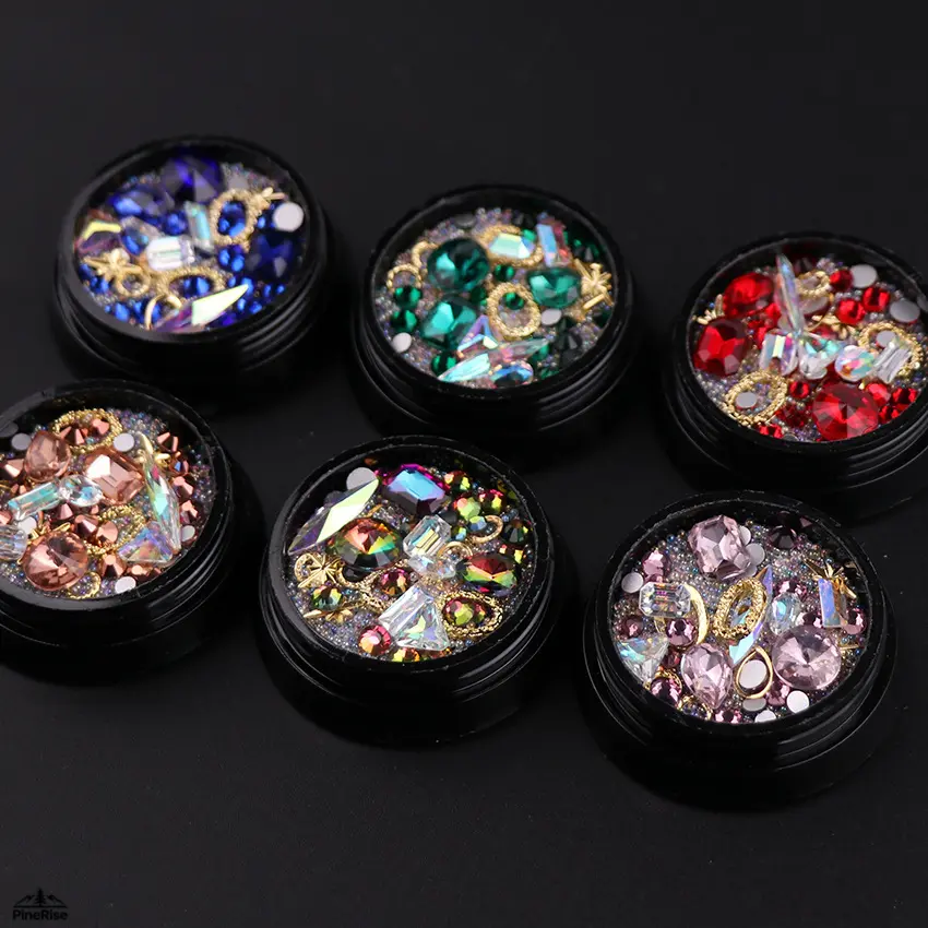 Pointed Back Irregular Rhinestones Clear AB Crystal Glass Beads Mixed Elf Beads Nail Art Decor DIY Accessories For Outdoor Leisure Handmade Jewelry Crafts