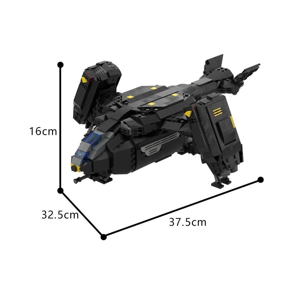 Gobricks MOC Helldivers 2 Super Destroyer Bricks Model EX Emancipator Exosuit Building Blocks Pelican-1 Shuttle DIY Assemble Toy