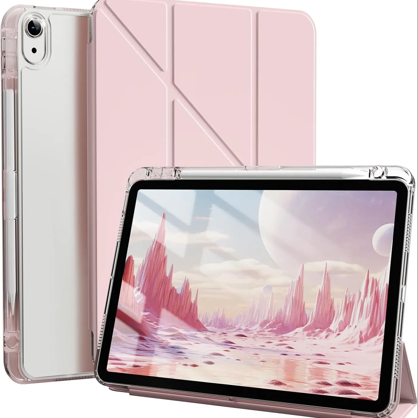 Transparent Protective Case for Apple iPad Series, Ultra-Thin Design, Multiple Colors Available, Compatible with Various Models