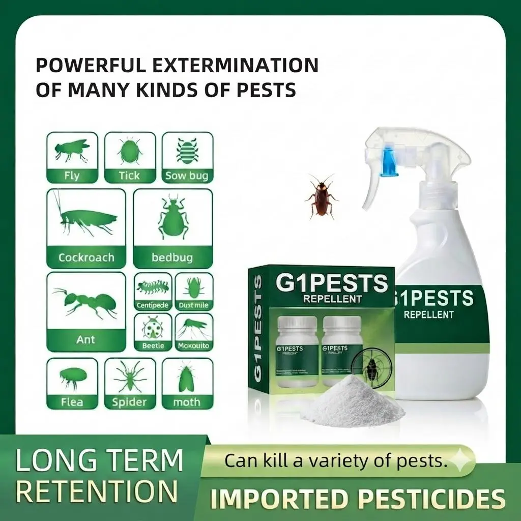 Indoor & Outdoor Pet-Safe Pest Control Agent - Repels 40+ Pests (Roaches, Ants, Spiders, Bed Bugs), Mixes to 1 Gal When Used as Directed