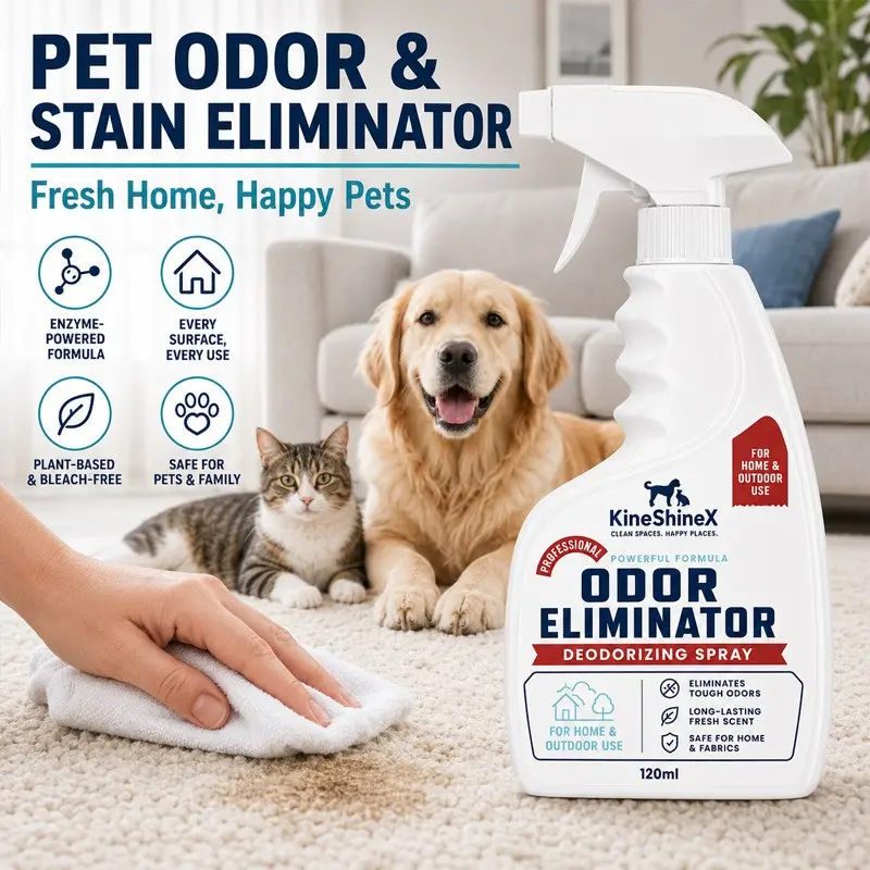 Kineshinex Advanced Stain-Resistant Dog Spray, Odor Removal Spray, Fresh Scent, Odor Control, Odor Eliminator, Pet Care Essential, Long-Lasting Fragrance, Easy-To-Use Formula, Odor Remover