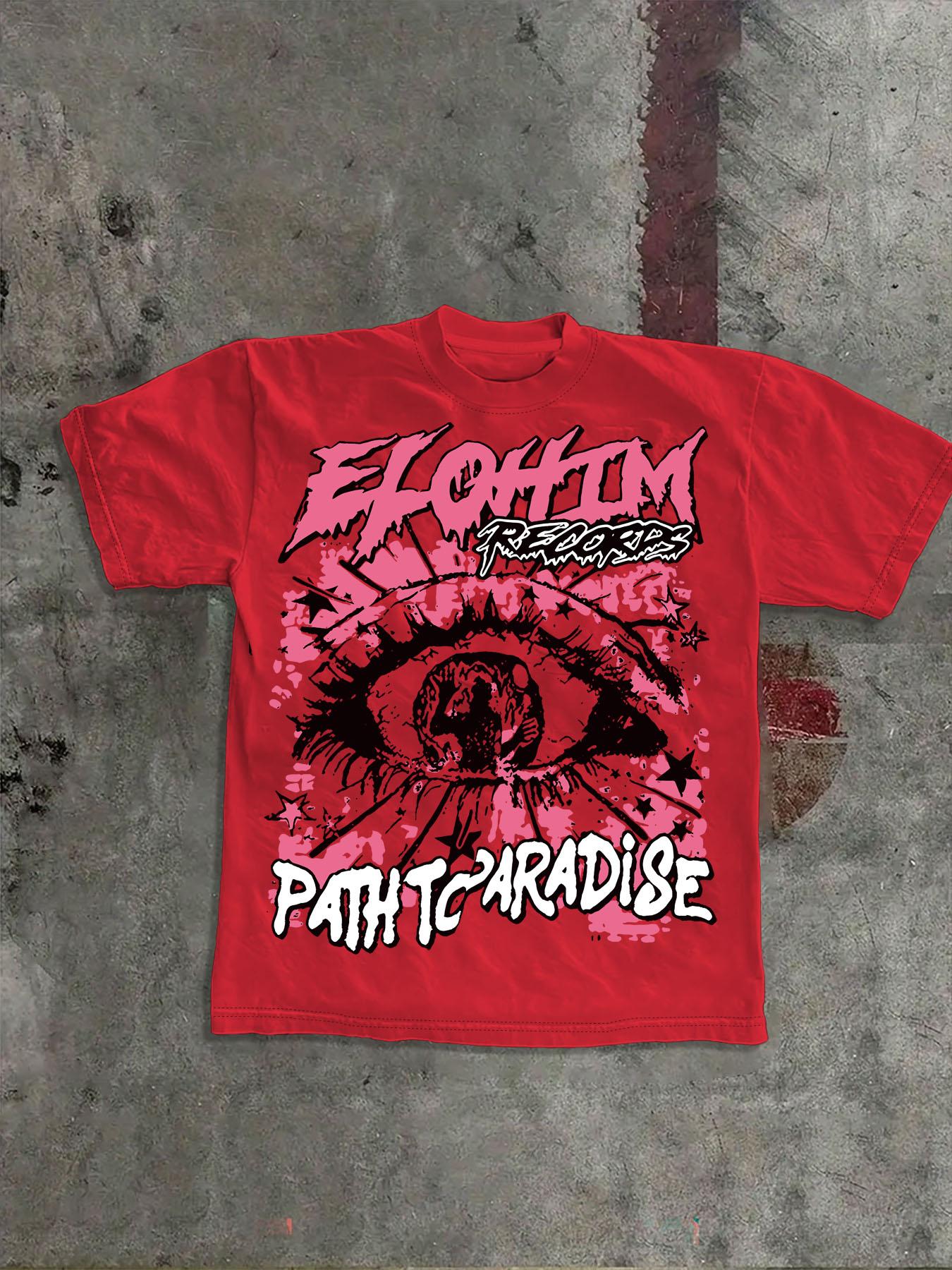 Unisex Short Sleeve T-Shirt, Casual Fashionable Style for Summer, Loose-Fitting Modern American Streetwear