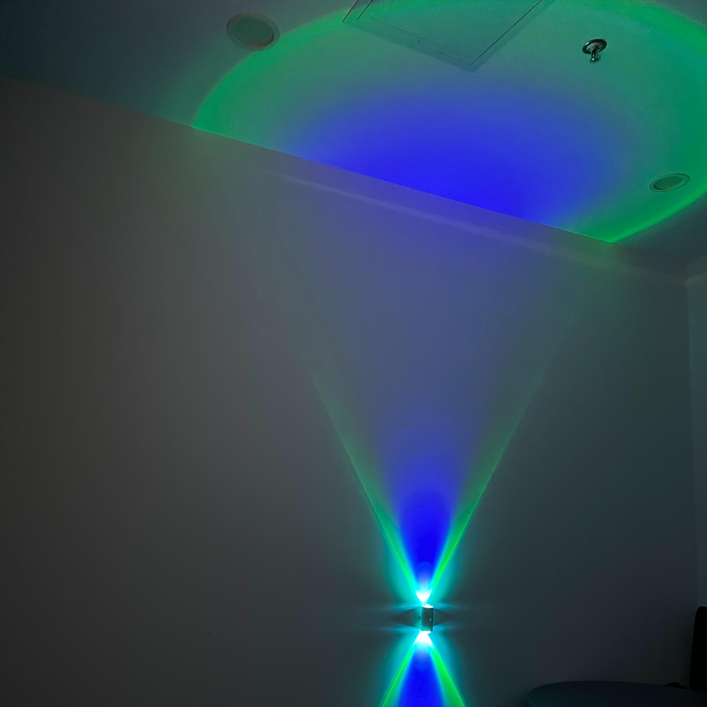 USB Rechargeable LED Night Light with Motion Sensor, RGB Ambient Light, Dimmable Magnetic Wall and Step Lamp for Entryway, Bedside, Desk or Closet, Lighting Modes Adjustable, Adjustable Lights, Wall Mounted Lights