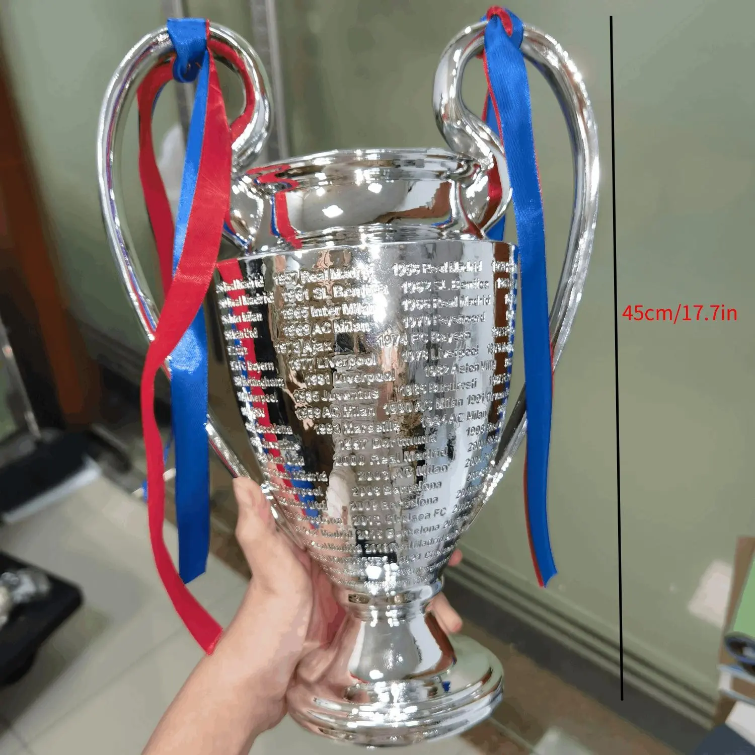 European Championship Trophy Model, Resin Metal Craft, Detailed Engraving, 8-45cm, Ideal for Birthday, Holiday Gifts, Home Decor