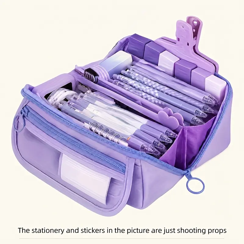 Capacity Pencil Case - Heavy-Duty & Office Organizer with Multi-Compartment, Durable Pencil Holder for Pens, Markers, Highlighters - Stylish Desk Accessory (Multi-Color Options) - Compatible with Students & Professionals Office Supplies