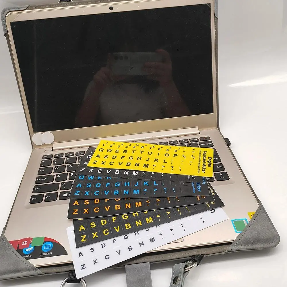 English Letters Keyboard Stickers For Notebook Computer laptop Accessories Keyboard Covers Colourful Waterproof and Austproof