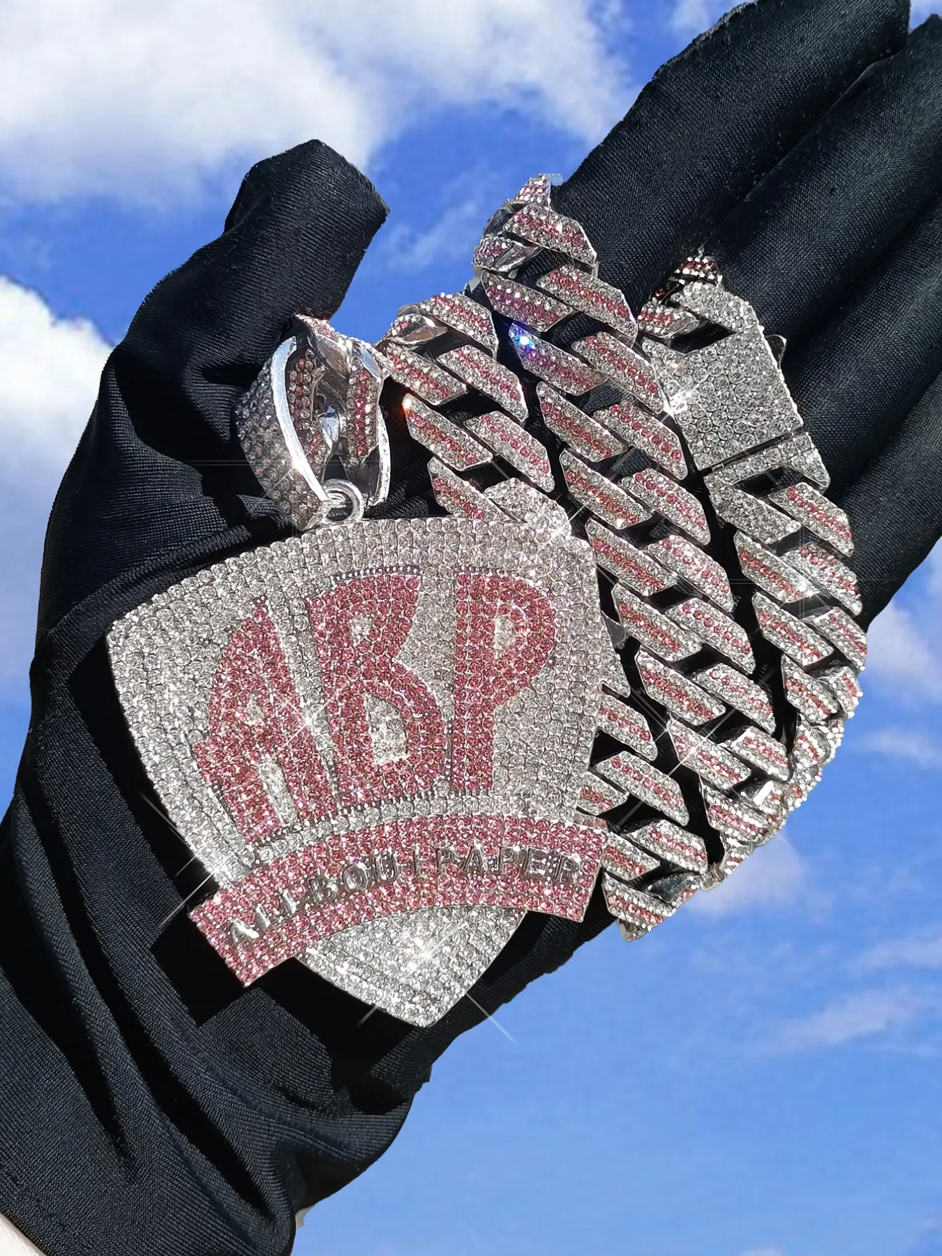 2pcs Abp Letter Shield Pendant Necklace Set, Trendy Personality Jewelry, Party Carnival Layering, Fashionable Accessory