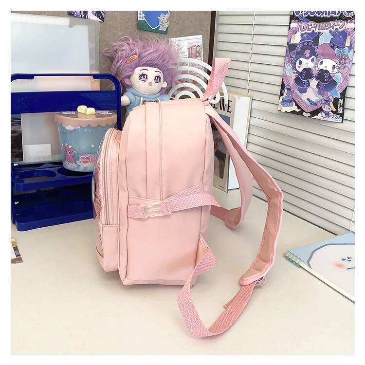 Y2K Cute Mini Backpack Women Fashion ItaBag Sweet Girl Transparent Rucksack DIY Personality Display Knapsack Lolita Shoulder Bag