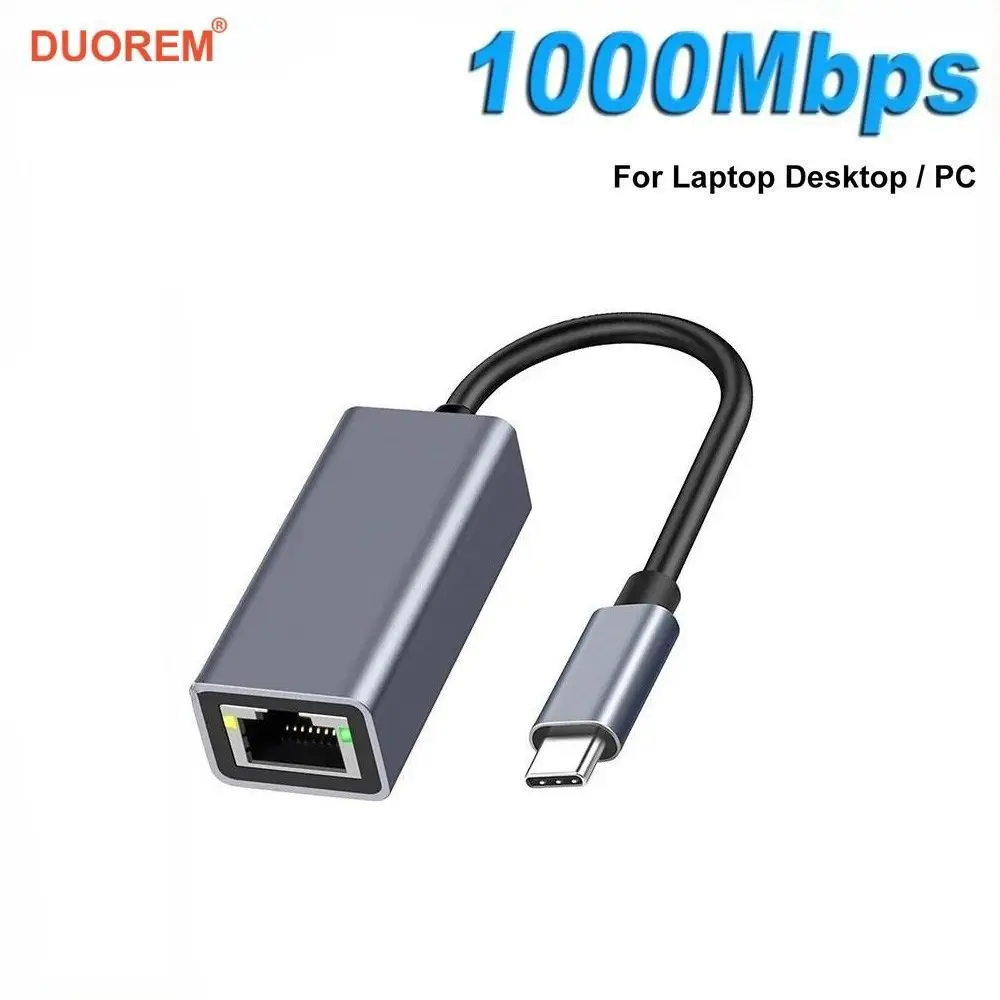 1000Mbps Ethernet Adapter USB 3.0 Type C Wired to RJ45 Network Card For MacBook PC Windows XP 7 8 10 Android USB Lan Internet Cable Accessories Connection