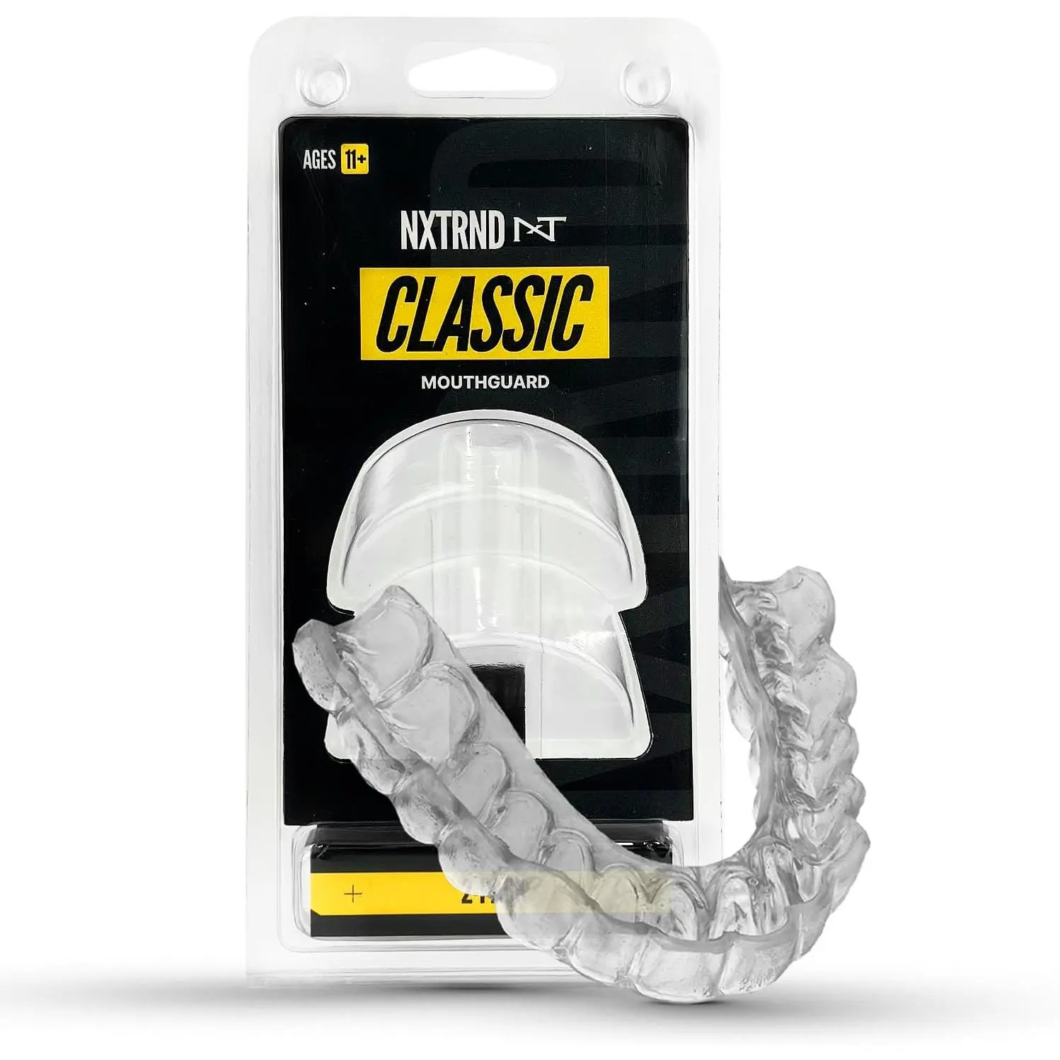 Unisex Adult 2-Pack Moldable Mouth Guard Set, Custom Fit Protective Gear for Football & Ball Sports, Classic Transparent, Breathable, Increased Coverage Equipment, Adults, Perfect Fit
