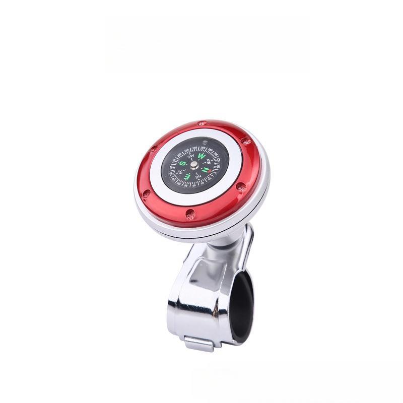 360 °   Rotatable Car Steering Wheel Spinner Knob with Compass, Vehicle Steering Auxiliary Handle for Effortless Driving