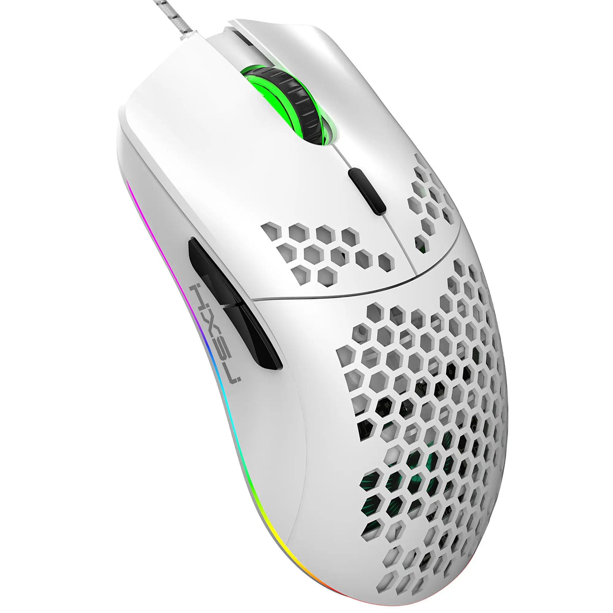 Wired Gaming Mouse RGB Backlit, 6400 Cpi Adjustable, 6 Programmable Buttons, USB Plug-And-Play, Optical Gamer Mouse for PC Office Home Gaming, PC Gaming Mice