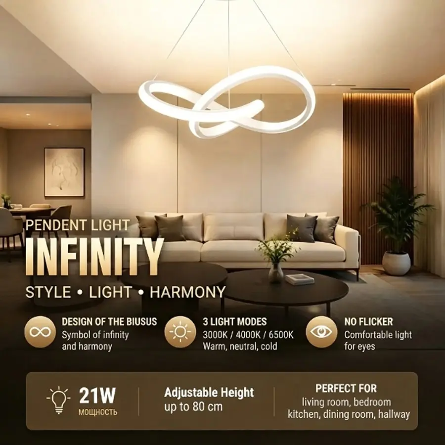 LED pendant light, available in black, gold and white – three-colour lighting, creative cloverleaf design, wired for indoor installation, 24 cm, suitable for hallways, entrance halls, studies, bedrooms and dining rooms; indoor home lighting pendant light