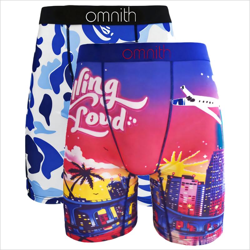 3Pcs/2Pcs Men's Boxer Shorts Streetwear Bold Print Styles Airy Breathable Fabric for All-Day Comfort Running Cycling Swimming Casual Use Plus Sizes Included - Menswear