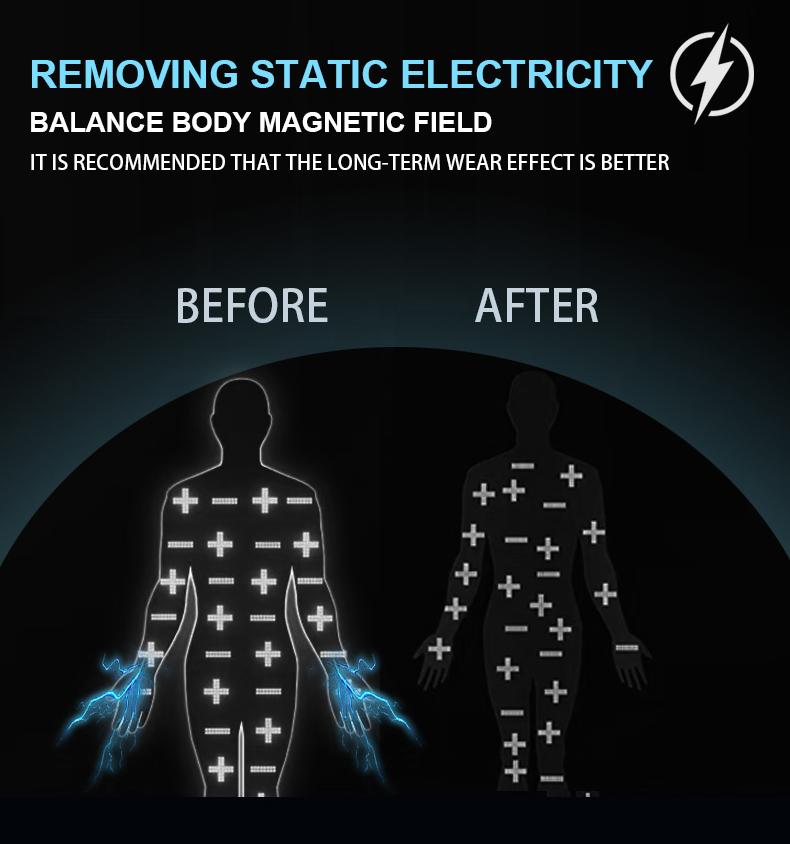 Hot Sales M12-SE Anti-static Silicone Bracelet Men Women Fashion Waterproof Adjustable Winter Human Body Static Eliminator