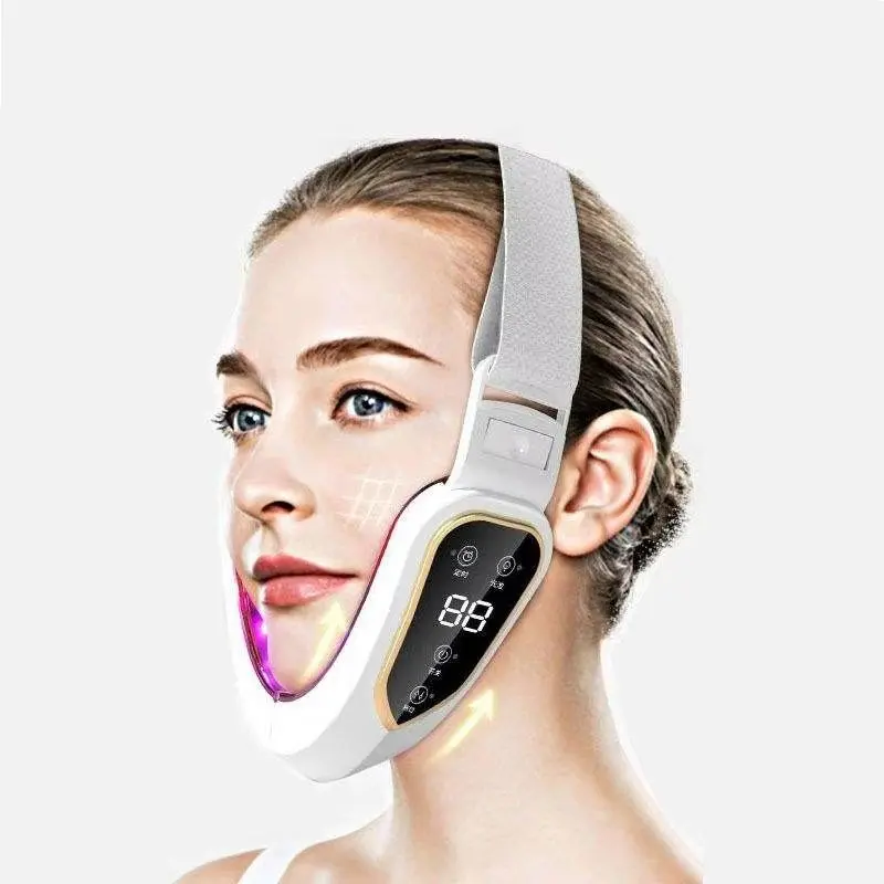 Electric V-Shaped Face Slimming Device, Adjustable Smart Beauty Strap, Facial Massager, Skin Care, Facial Lifting Tool