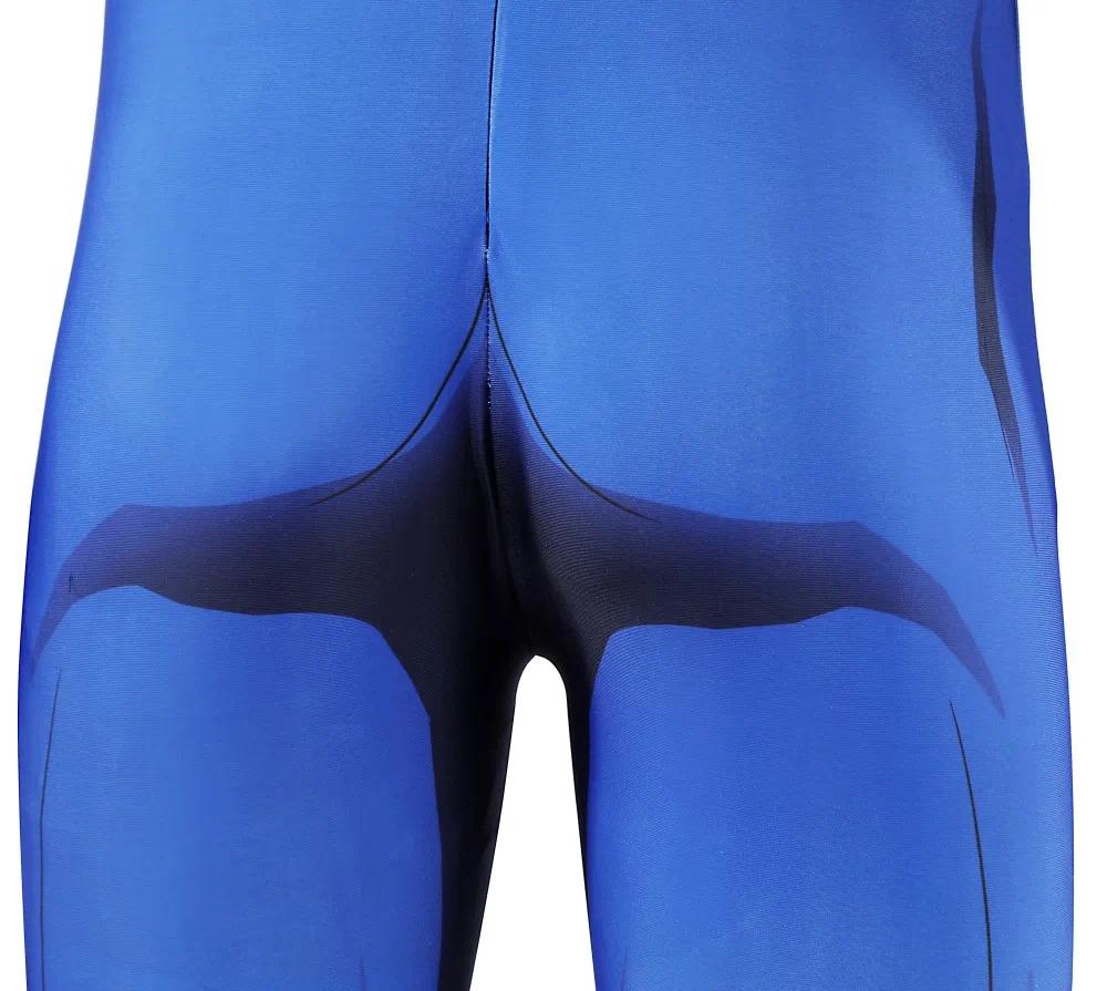 Mark Grayson Cosplay Invincible Season 3 Mark Costume Blue Elastic 3D Printed Zentai Suit Mask Outfit Halloween Custom Made