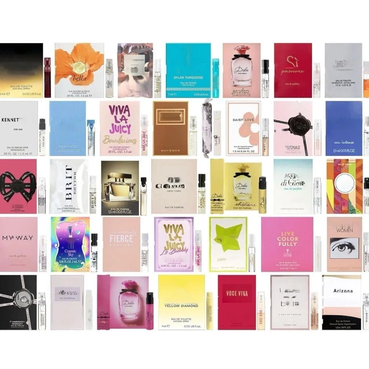 Womens Perfume Sampler Set 12 Designer Perfume Samples for Women Mini Perfume Discovery Set Travel Size Fragrance Sample Vials Gift for Her