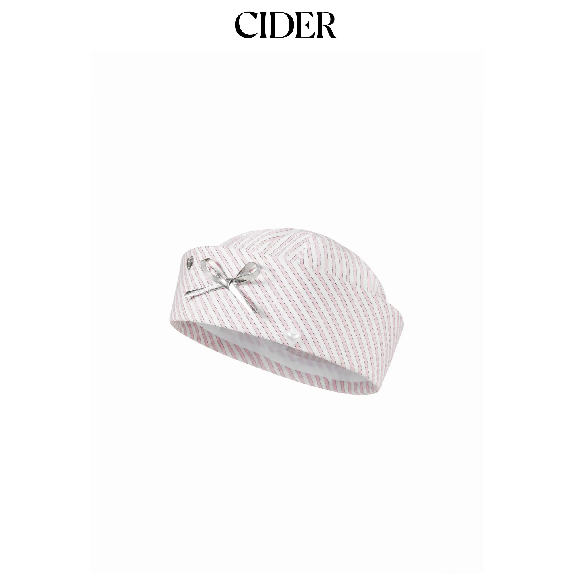 Cider BOWKNOT STRIPED SAILOR HAT