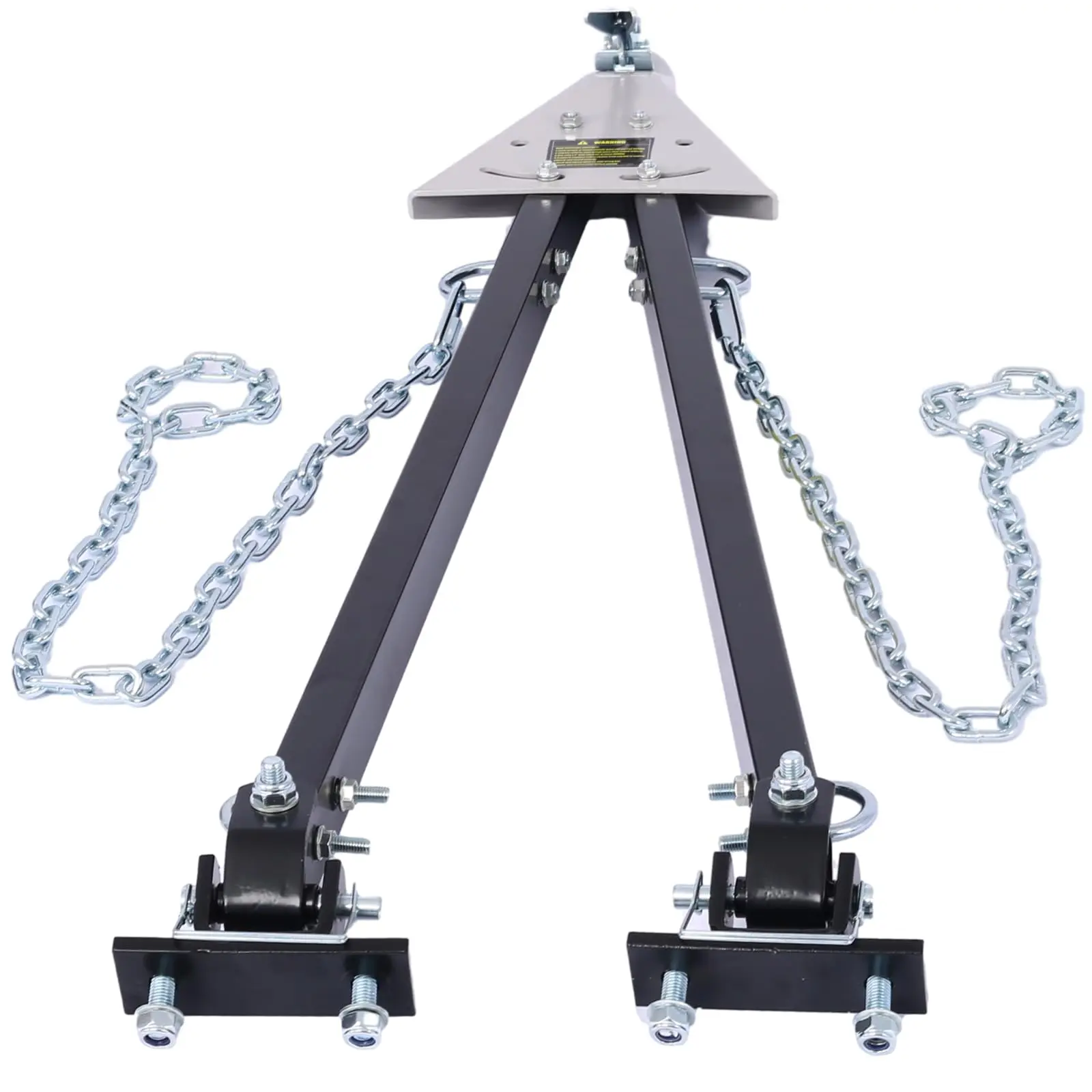 Heavy-Duty Adjustable Tow Bar – 5000 lbs Towing Capacity – Global Steel A-Frame Bumper Mount with 2-Inch Ball Coupler & 2 Safety Chains – Fits Jeeps, Trucks, SUVs, RVs, Boats, Trailers – Easy Install, Quick-Disconnect