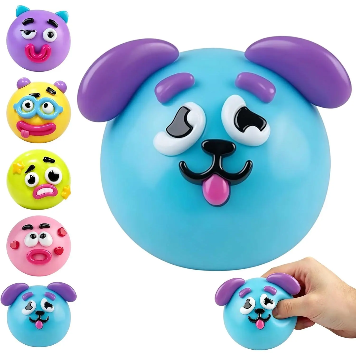 Dog Face Swap Squishy Cute Slow Rise Relaxing Sensory Fidget Relief for Adults Anxiety Relief, Squishies Toys, Relaxation