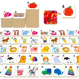 52 PCS Alphabet Memory Game, 26 Pairs Uppercase & Lowercase Letters Matching Game, Educational Early Learning Toy for Toddlers, Kindergarten, Kids 3+fidget toys
