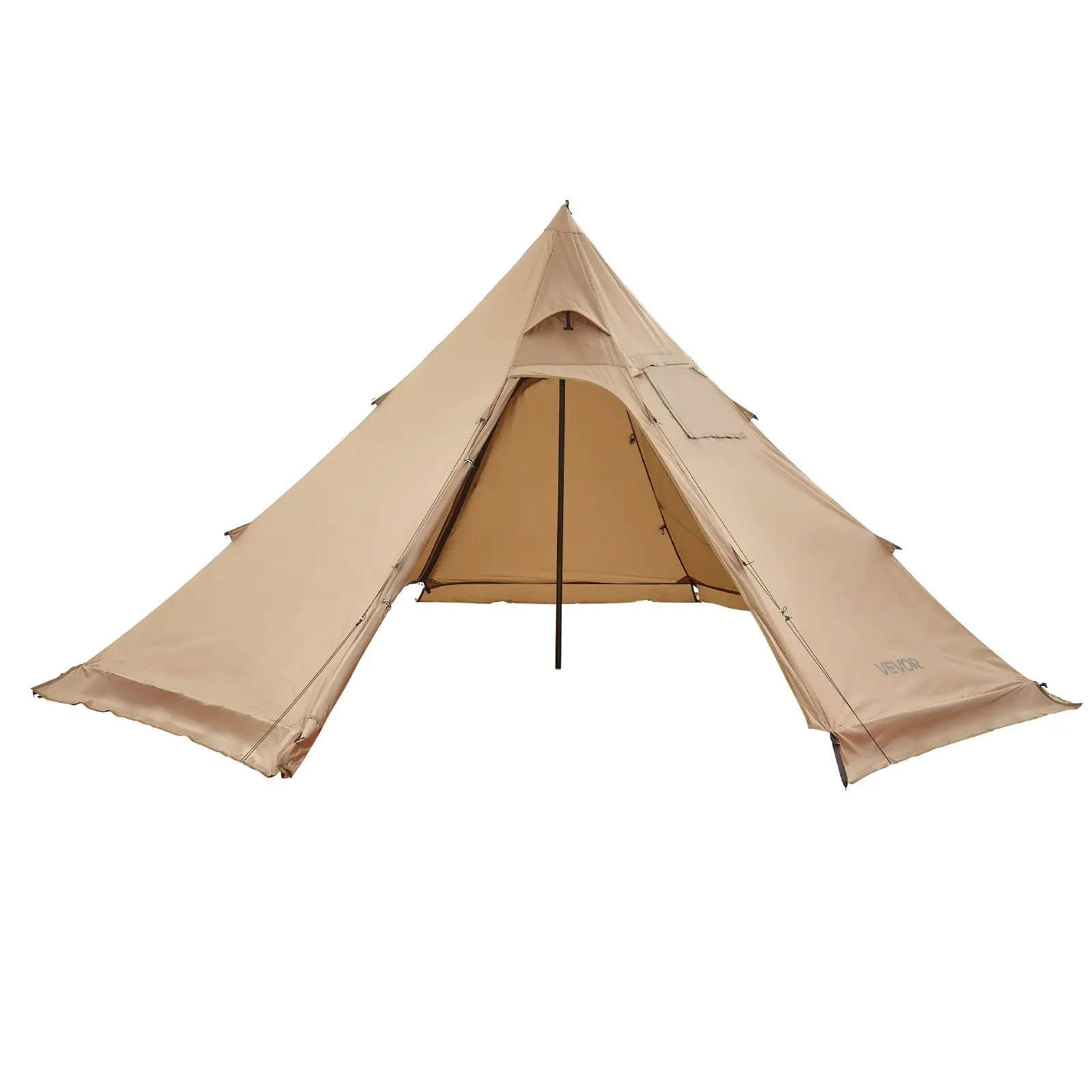 VEVOR Hot Tent for 4 Persons, Portable Winter Tipi Tent with Stove Jack, Waterproof Camping Tents, Lightweight 4 Season Shelter Tents for Hiking Fishing Backpacking, M Size