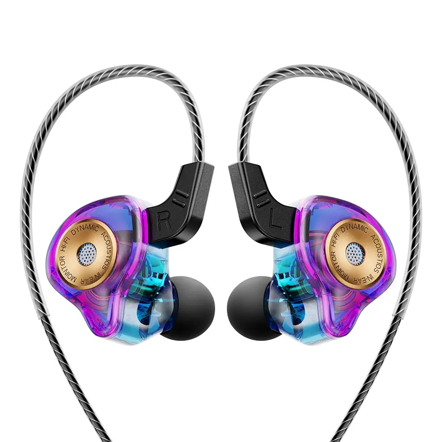 QKZ Ak6-Ultra Heavy Bass Headphones Monitor Headphones Mobile Wire-Controlled Sports HIFI Running Headphones with Microphone