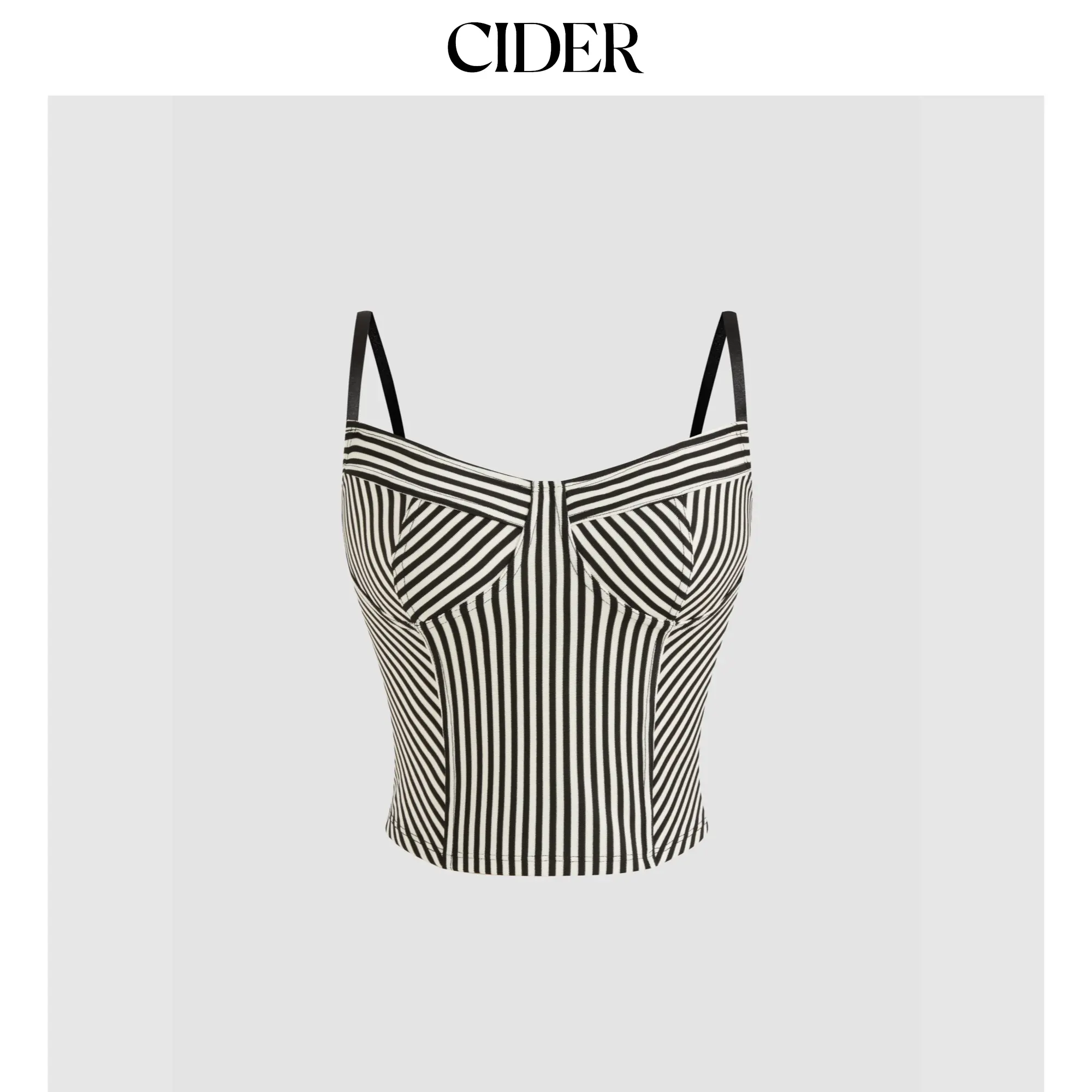 Cider Striped Cropped Cami Top