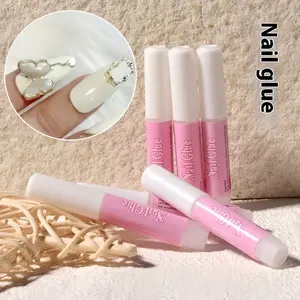 Nail Glue, Super Strong Cyanoacrylate Nail Glue For Acrylic Nails Long Lasting Professional Nail Tip Glue For Press On Nails Bond For Acrylic Nails Adhesive Nail Glue For False Nail Tips Nail Glue Extension 2g/0.07OZ/PCS