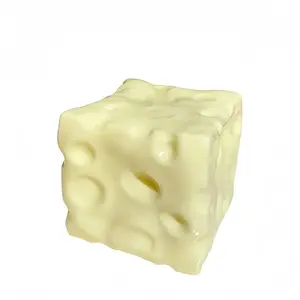 Shapeable Cheese Block Stress Relief Toy, Soft Bread Texture, Creative Desk Decor Sensory Fidget Gift, Perfect for Birthdays, Christmas, Halloween, Easter, Squishy Cheese Block