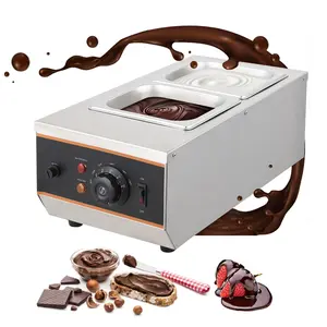 Commercial Chocolate Tempering Machine, 110V, 2 or 3 Stainless Steel Tanks, 800W or 1500W, 0-80°C Dial Control