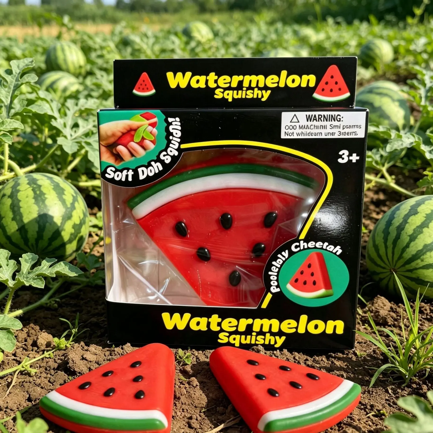 New Trendy Watermelon Stress Relief Toy, Slow Rebound High Aesthetic Realistic Soft Gel Palm Pressure Reliever, Perfect for Relaxation, Squishies Slow Rising