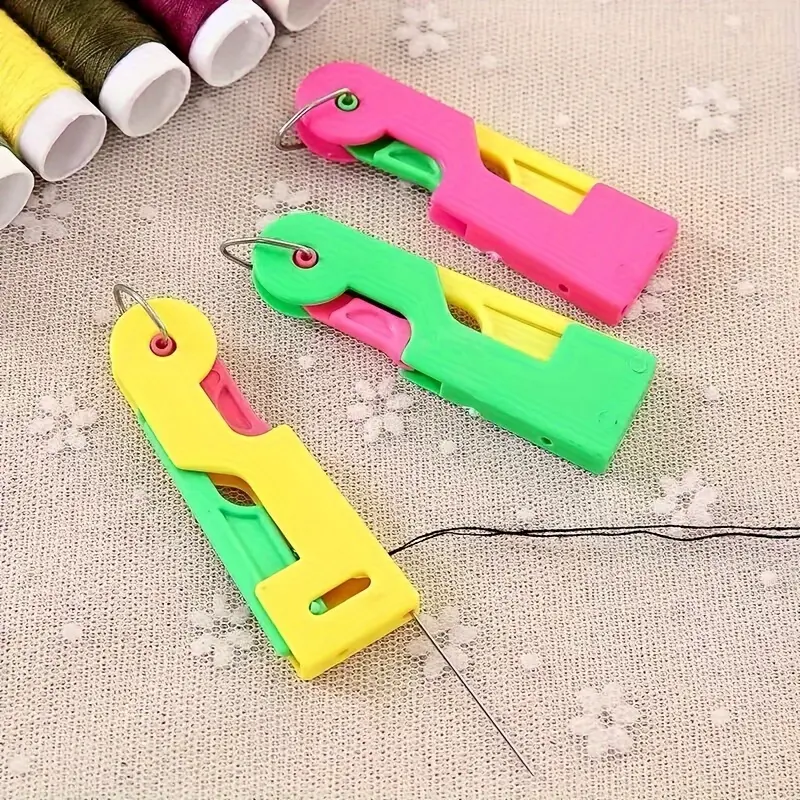Random Color 3pcs Loop automatic needle threading machine sewing machine threading machine threading tool single hook needle threading machine