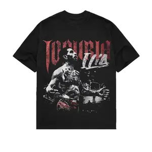 Graphic T-Shirt Ilia Topuria Tee, Vintage MMA Boxing UFC Shirt, MMA Gym Wear Sports Apparel Tee, Fighter Gift for Him & Her, Unisex Cotton Streetwear, Summer Verano Casual Athletic Fashion