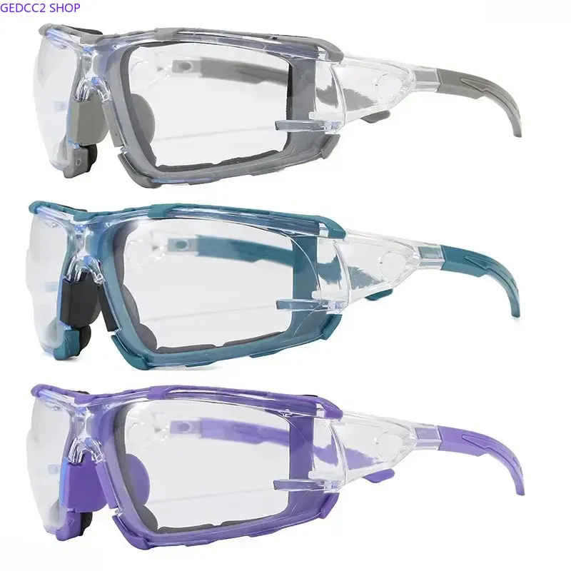 Anti-Fog Safety Goggles for Men - Translucent UV400 Polycarbonate Lenses, Anti-Fog Coating, Soft Foam Gasket, Impact-Resistant, Splash Proof, Adjustable Elastic Headband, Ideal for Woodworking, Construction, Lab Use, Diy Projects, Uv Protection