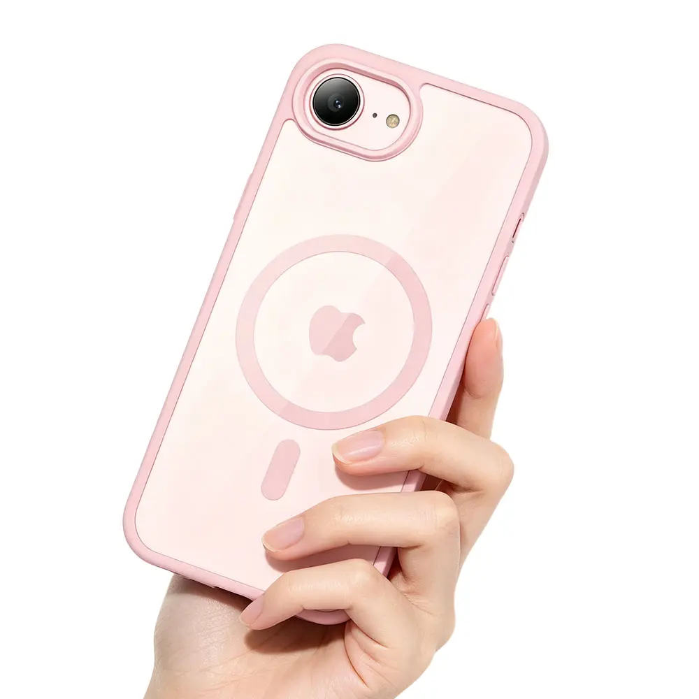 Magnetic For iPhone 16E 17E 7 8 Plus SE2 SE3 SE Cellphone Case, Crystal Clear Back Anti-Scratch Wireless Charging Protective Phone Shell