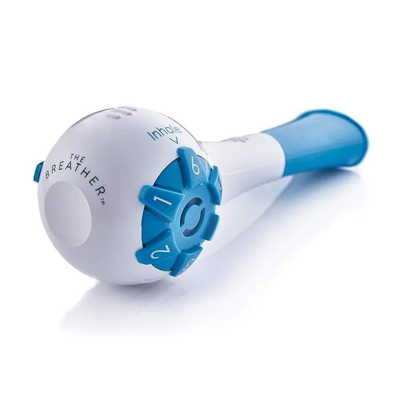 Adjustable lung exerciser breathing trainer for vital capacity resistance training