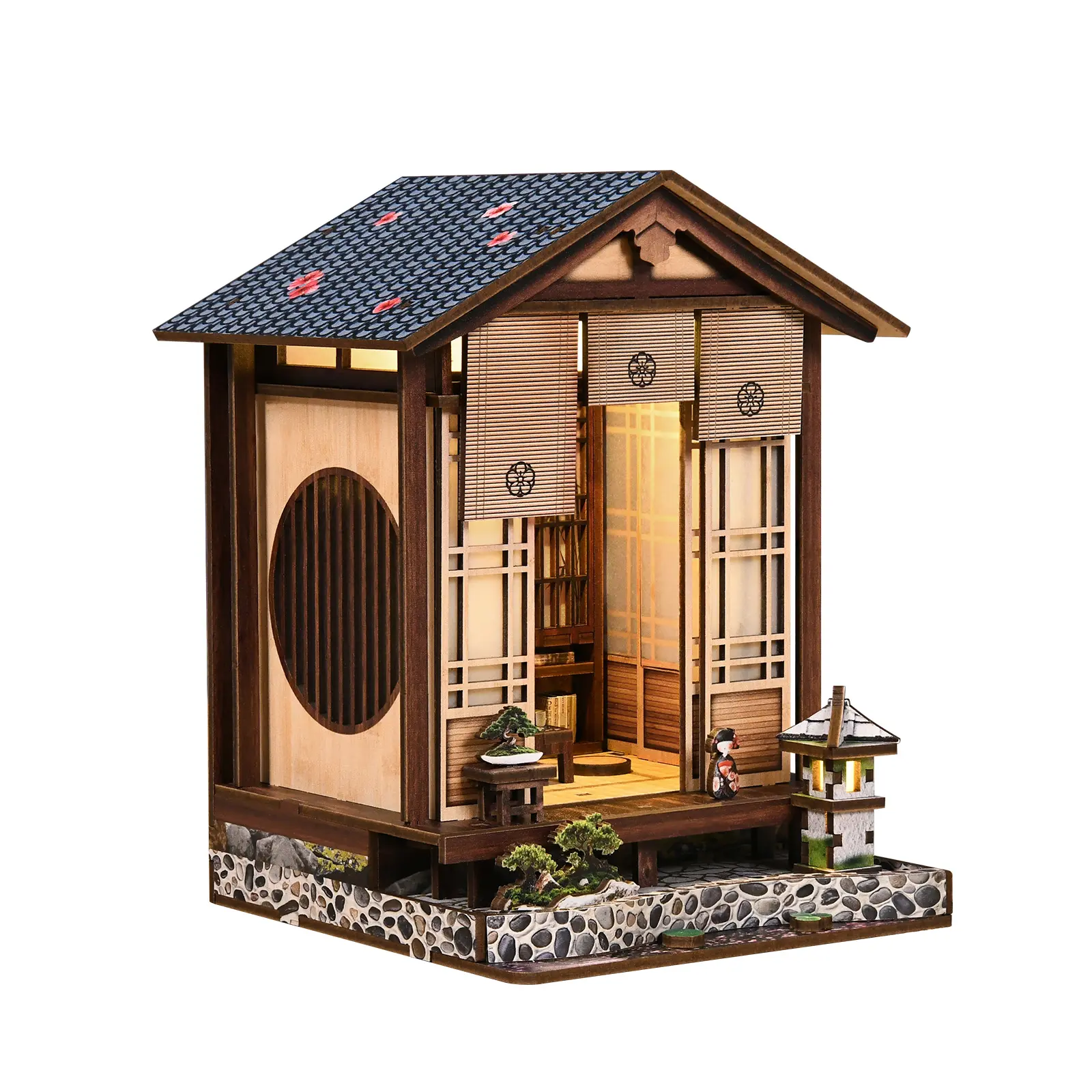 Christmas Corner DIY Hut 3D Hand-Assembled Booklet Toy House, DIY Building Model, Christmas Gift Toy House, Mini House, Book Nook, Holiday Decoration