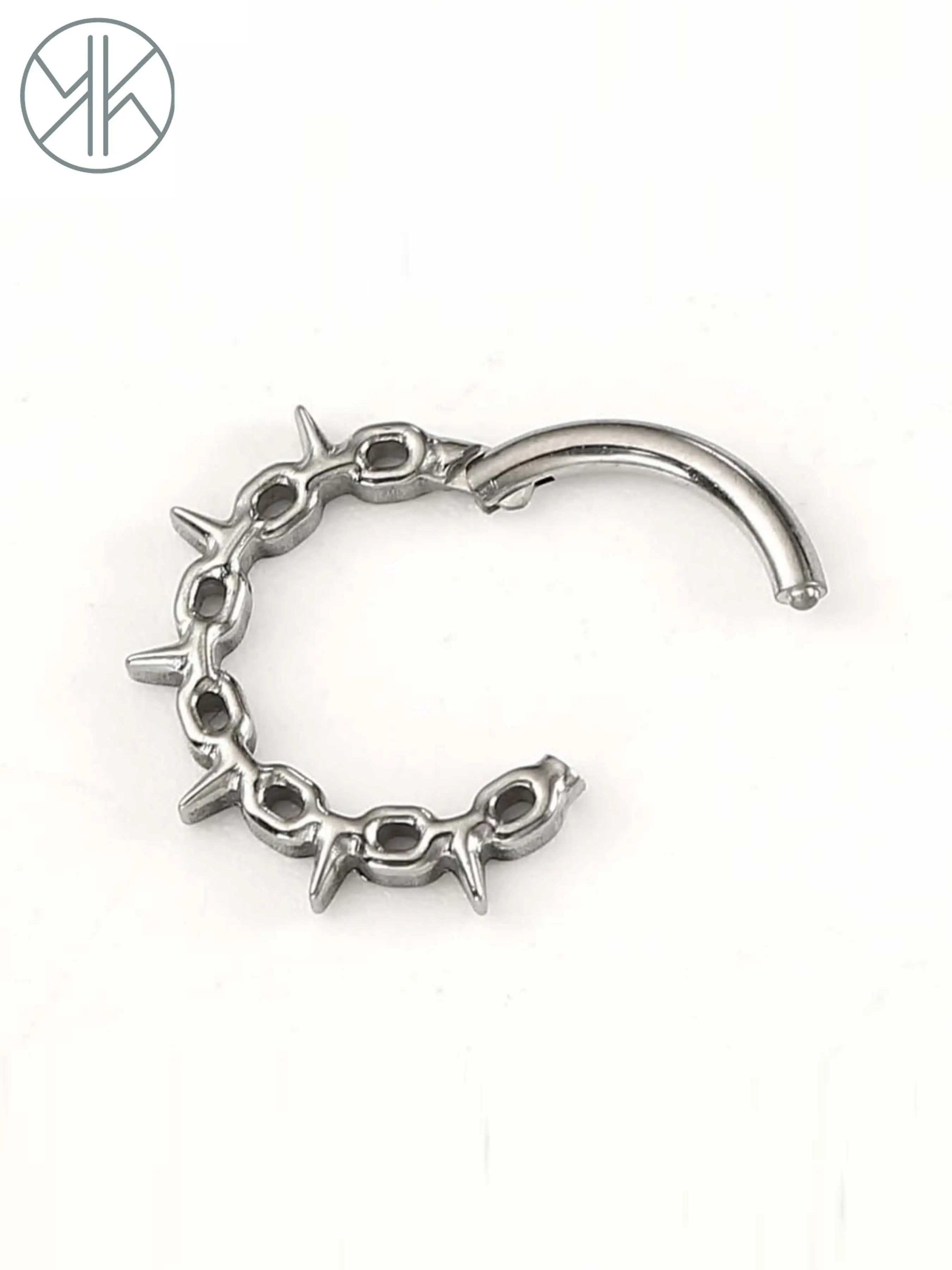 Astm F136 Titanium Nose Ring Hoop, 16g 8mm & 10mm Sizes, Ideal for Daith, Septum, Cartilage Piercings, Durable Jewelry Accessory, Body Piercing Jewelry, Nose Rings Hoops