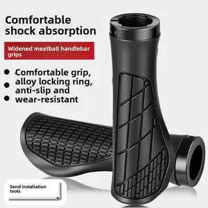 Bicycle Handlebar Cover Mountain Bike Pair Handlebar Gloves Children's Bicycle Horns Horns Silicone Rubber Grip Handle Cover