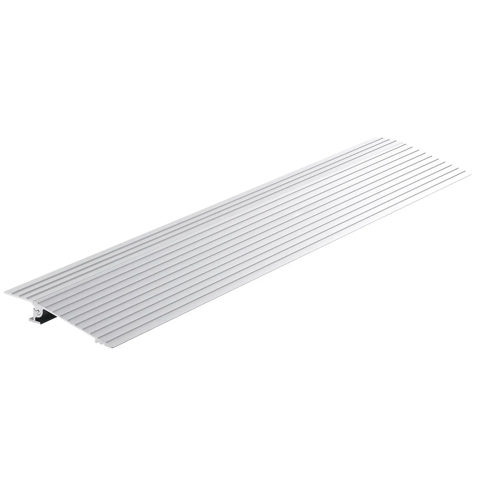VEVOR Door Threshold Ramp, 1" Rise, 800 lbs Load Capacity, Door Ramp for Wheelchairs, Aluminum Threshold Ramp for Doorways, Adjustable Modular Threshold Ramp for Wheelchairs, Scooters, Power Chairs