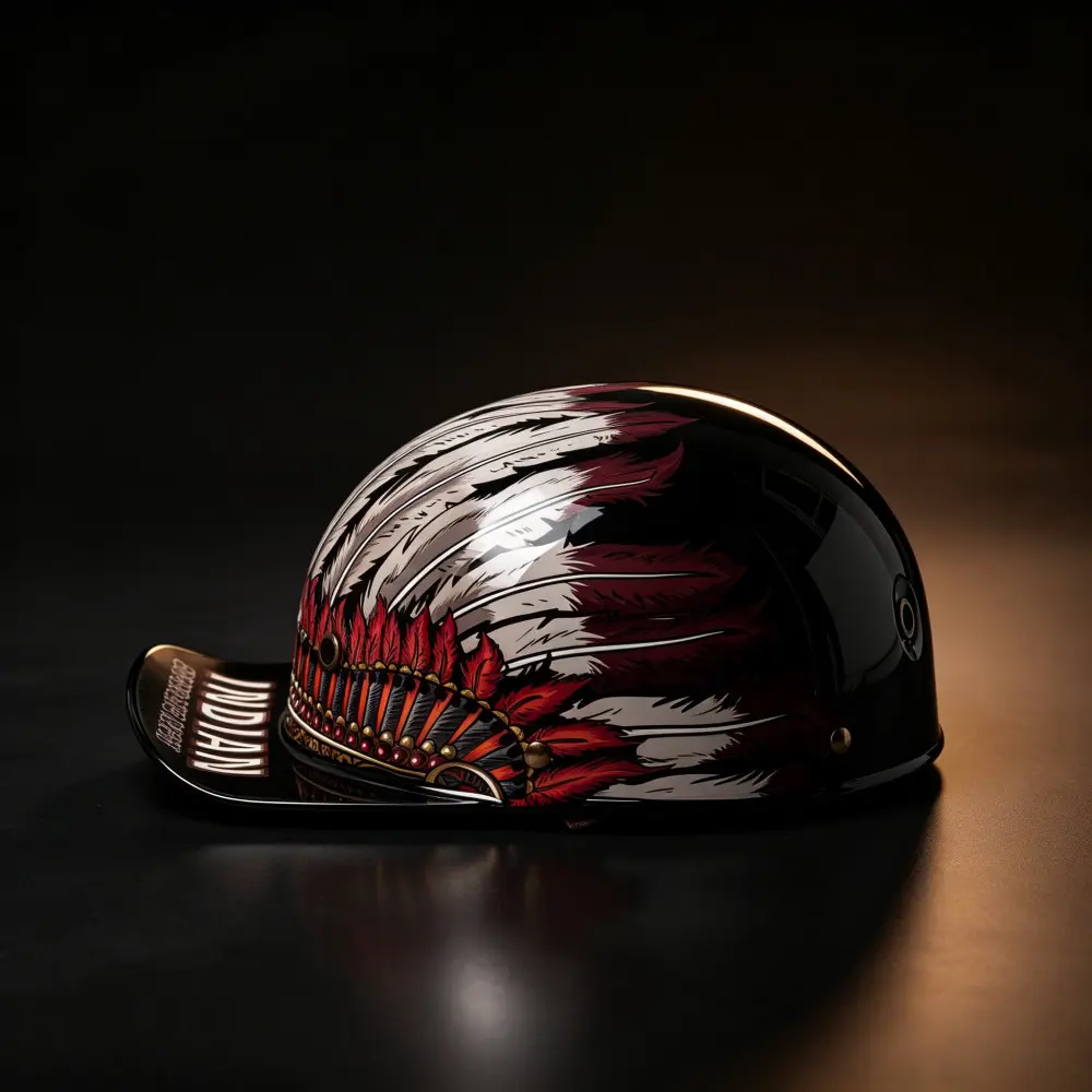2026 New Lightweight Motorcycle Half Helmet, Harley Cruiser Dedicated Protective Helmet, Unisex Motorbike Helmet for Men and Women, Riding Helmet