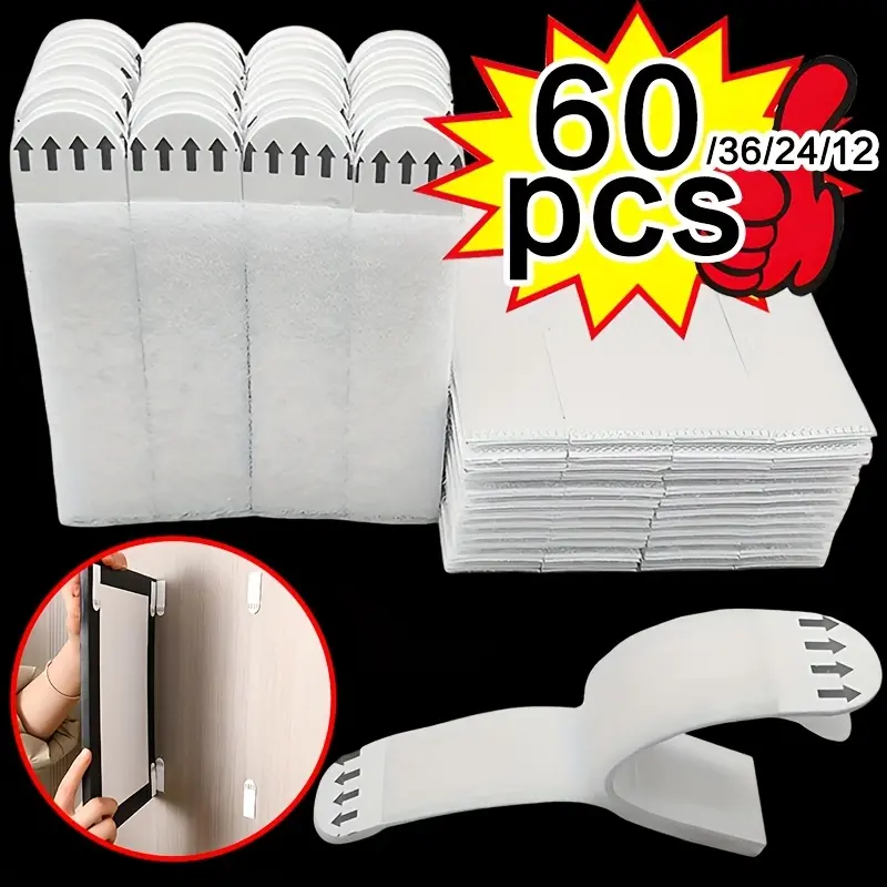 Heavy-duty picture hanging strap - Easy to use, leaves no marks, and is perfect for securing photo frames and posters on smooth surfaces like glass and wood, making it an ideal choice for decorating walls in living rooms, bedrooms, or offices