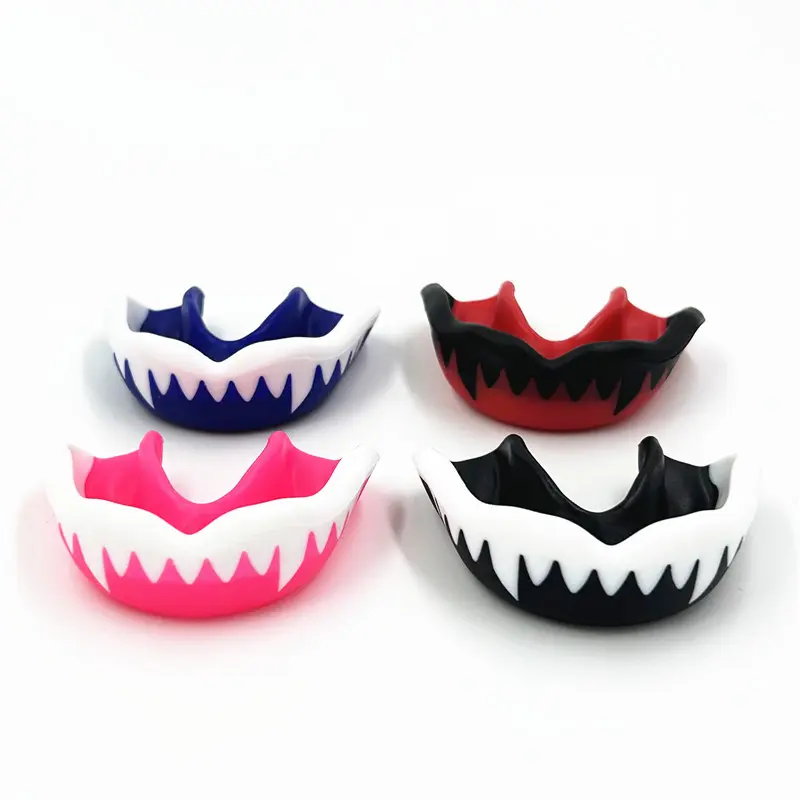Vampire Fangs Sports Mouth Guard, Shock Absorbing Teeth Protection for Boxing, Muay Thai, MMA, Taekwondo, Basketball & Contact Combat Sports