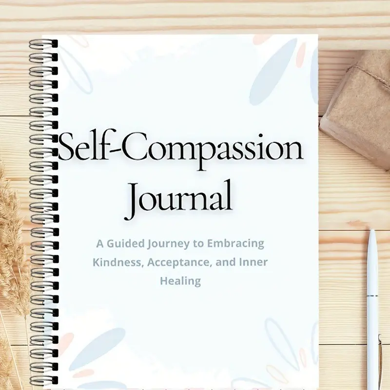 Self-Compassion Journal, Personal Growth Diary, Planning Book, Handbook, Cross-Border in Stock, Ideal for Self-Care and Development