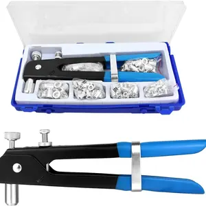 110pcs Rivet Nut Tool Kit Rivnut Tool Nut Rivet Gun kit Wrench Threaded Insert Rivnut Nutsert M6/ M3/M4/M5/M8 Set for Furniture,Decration,Car,Trailer,Boat,and More